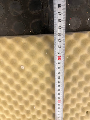 Single Convoluted Egg Box Single Mattress Topper (Stained) - 2ndhandwarehouse.com