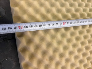 Single Convoluted Egg Box Single Mattress Topper (Stained) - 2ndhandwarehouse.com