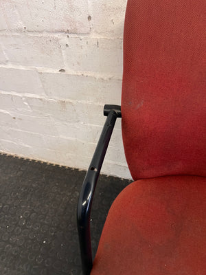 Red Office Visitors Chair
