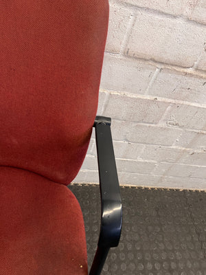 Red Office Visitors Chair