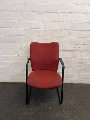 Red Office Visitors Chair