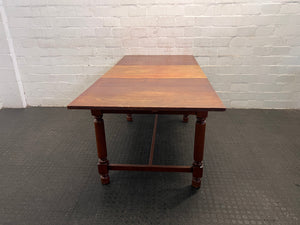 Wooden Eight Seater Extending Dining Room Table