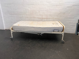 Hospital 3/4  Bed with Cloud 9 Mattress on Wheels (Spring Loose Mattress)