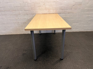 Light Wood Print Single Depth Table (75x150)
