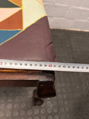 Colour Blocked Wooden Dining Chair - PRICE DROP