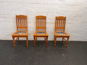 Golden Oak Riempies Chair - PRICE DROP