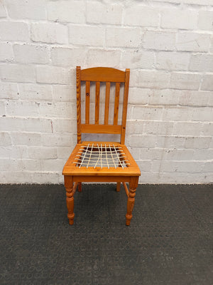 Golden Oak Riempies Chair - PRICE DROP