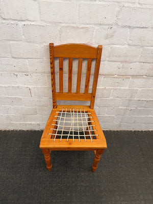 Golden Oak Riempies Chair - PRICE DROP