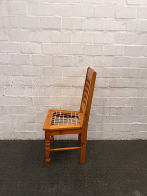 Golden Oak Riempies Chair - PRICE DROP