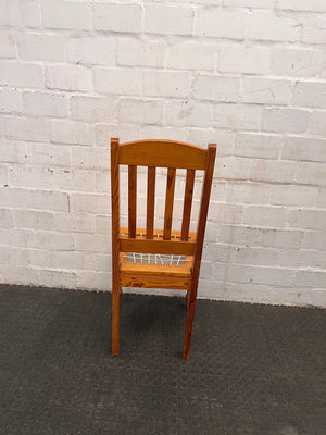 Golden Oak Riempies Chair - PRICE DROP