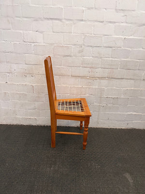 Golden Oak Riempies Chair - PRICE DROP