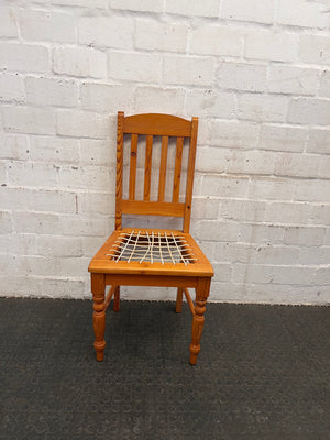 Golden Oak Riempies Chair - PRICE DROP