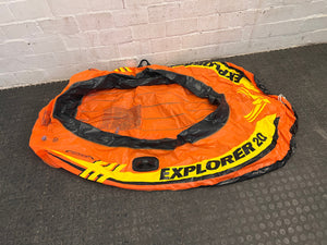 Orange Intex Pool Boat