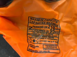 Orange Intex Pool Boat