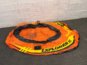 Orange Intex Pool Boat