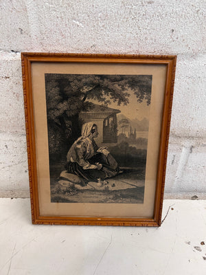 Resting Lady Framed Print