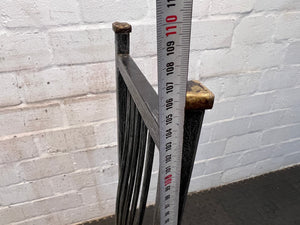 Steel Framed Dining Chair (Worn Seat) - PRICE DROP