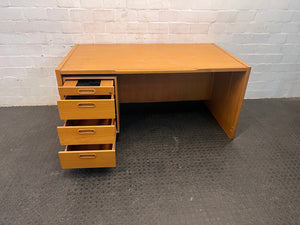 Four Drawer Solid Wood Desk