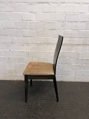Wooden Suede Seat Dining Chair - PRICE DROP