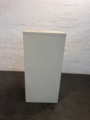 Cream & Beige Steel Filing Cabinet Four Drawer (Rusted Top)