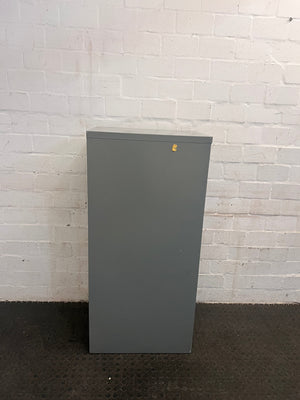 Grey Steel Filing Cabinet Four Drawer (Rusted Top)
