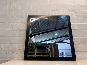 Large Black Framed Mirror (76cm x 76cm)