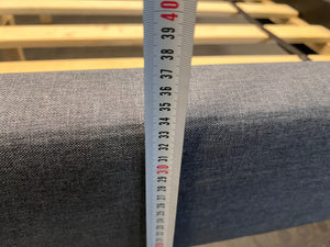 Grey Double Bed Base Frame (One Weak Leg on Headboard) - REDUCED