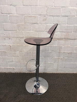 Clear Tinted Hard Plastic Counter Chair
