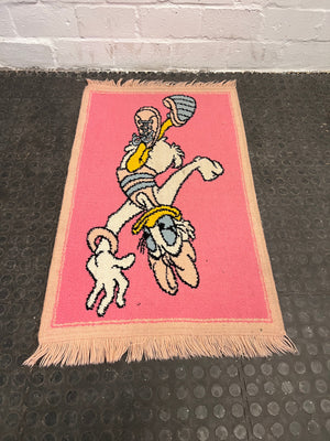 Pink Daisy Duck Rug 100 x 60cm