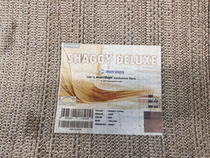 Shaggy Deluxe Beige Carpet (164cm x 234cm / Marks Underneath) - PRICE DROP