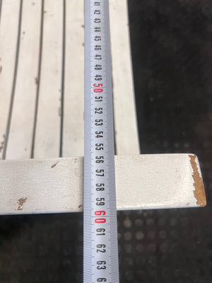 White Plastic Outdoor Armchairs (Natural Wear and Tear)