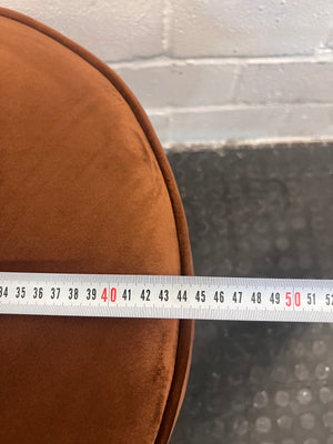 Modern Brown Suede Dining Chair