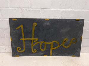 Hopes Painted Chalk Board 90 x 50cm - 2ndhandwarehouse.com
