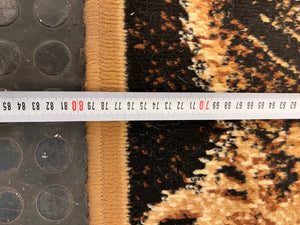 Brown Big Five Printed Passage Carpet - PRICE DROP