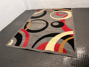 Vegas Circular Printed Multicolored Carpet 310 x 210cm - PRICE DROP