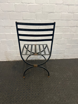 Iron Slatted Outdoor Chair (Some Rust)