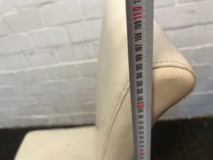 White Pleather Dining Chairs - PRICE DROP