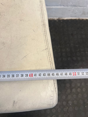 White Pleather Dining Chairs - PRICE DROP