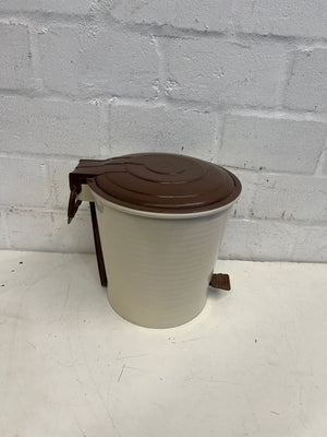Cream and Brown Bin - 2ndhandwarehouse.com