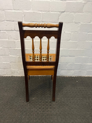 Yellow Wood Riempie Chairs (Needs to be restrung) - PRICE DROP