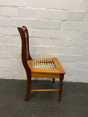 Yellow Wood Riempie Chairs (Needs to be restrung) - PRICE DROP