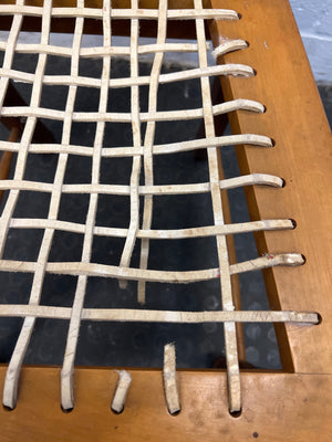 Yellow Wood Riempie Chairs (Needs to be restrung) - PRICE DROP