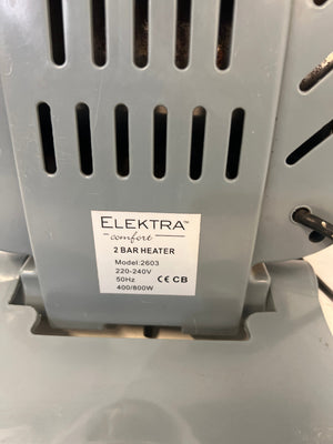 Elektra Comfort Two Bar Heater (2603) - PRICE DROP