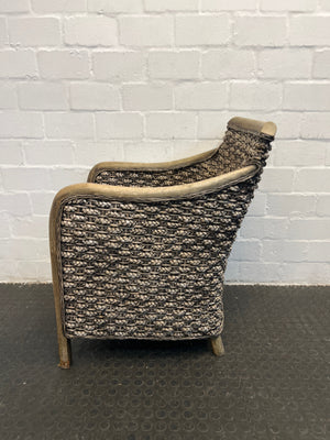 Wooden Whicker Chair (Slightly Damaged)