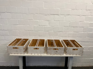 White Large Wooden Crate