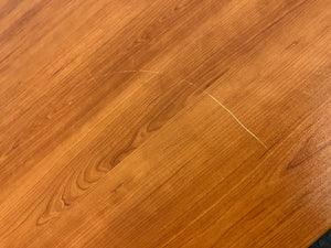 Wooden Office Desk with Scratches (Width: 120cm) (Height: 71.5cm)