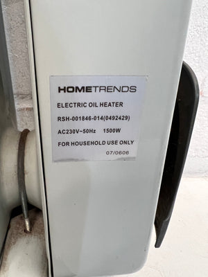 Hometrends Fin Oil Heater (Missing Wheel) - PRICE DROP