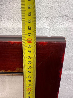 Golden Patterned Brown Wooden Frame (Wood Peeling) (43 x 61cm) - 2ndhandwarehouse.com