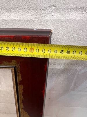 Golden Patterned Brown Wooden Frame (Wood Peeling) (43 x 61cm) - 2ndhandwarehouse.com