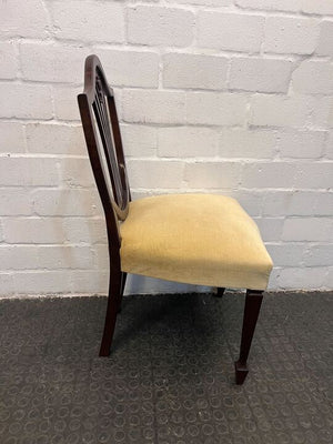 Shield & Wheat Sheaf Carved Chippendale Styled Dining Room Chairs - 2ndhandwarehouse.com